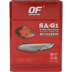 오션프리 프로 몬스터 대형어 사료 SA-G1, 1개, 250g