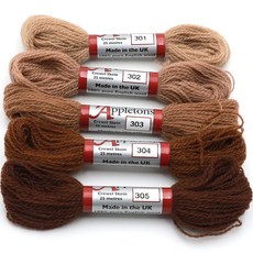 Joy Cross Stitch Appleton Woolsa 5 件套, 1套, 301, 302, 303, 304, 305