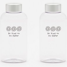 쓰임 그린 플래닛 에코젠 보틀 2p, 혼합색상, 500ml