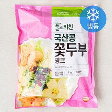 풀스키친 국내산 콩 꽃두부 핑크 (냉동), 1kg, 1개