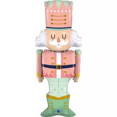 호두까기인형 파스텔 은박풍선, 혼합색상, 1개