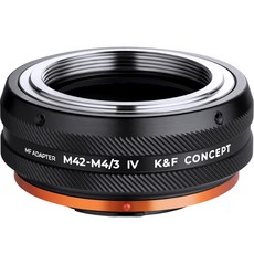 K&F CONCEPT 렌즈변환 어댑터 M42-M4/3 IV PRO, 1개 - 엑스트리머av-m4