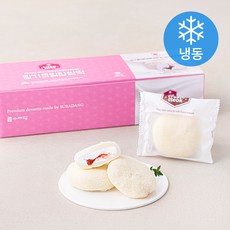 수라당 카스테라 딸기 크림 찹쌀떡 (냉동), 40g, 8입