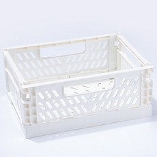 다용도 수납 정리함 폴딩 박스, 화이트, 1개
