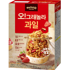 오리온 오 그래놀라 과일, 275g, 6개