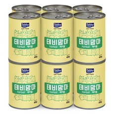 테비토퍼 테비맘마 대용량 고양이캔 400g, 헤어볼, 12개