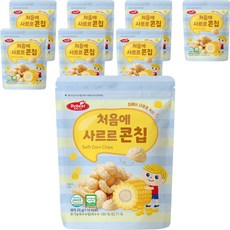 베베스트 유아용 처음에 사르르 콘칩, 옥수수맛, 25g, 8개 옥수수맛 × 25g × 8개 섬네일