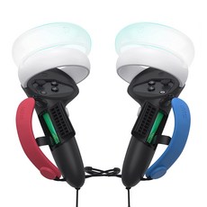 高檔 Oculus Quest 2 配件 Kiwi 第 4 代握把蓋 黑色 紅色 藍色 錶帶, 1個, 單品
