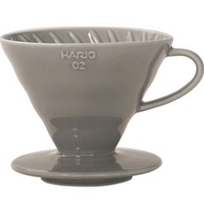 하리오 V60 세라믹 커피 드립퍼 그레이, 단품, 1개