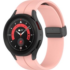 아이엠판다 스마트워치 스트랩 폴딩버클 밴드 20mm S, 라이트핑크