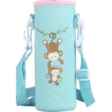 한봄누리 크로스 어깨끈 탈부착 물병 가방 500ml 라지, 원숭이, 1개