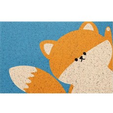 양드레 미끄럼방지 현관 코일매트 60 x 90 cm, 너구리, 1개