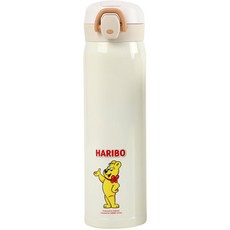 하리보 골드베어 원터치 텀블러, 베이지, 500ml