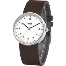 BRAUN 남성용 클래식 디터람스 가죽시계 38mm BN0021