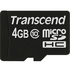 트랜센드 microSDHC CLASS 10 마이크로 SD카드, 4GB
