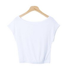 시크블랙 여성용 덩핌헐 밴딩 캡소매 티셔츠 cpns730k33