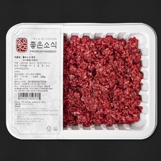 좋은소식 한우 1++등급 (9) 이유식 다짐육 (냉장), 300g, 1개
