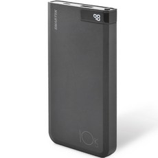 스마텍 18W 고속충전 보조배터리 10000mAh, STPB-QC1, 블랙