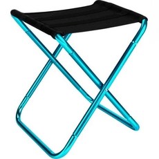 다이나믹파워셀 경량 접이식 의자 22 x 24 x 28 cm, 블랙 + 블루, 1개