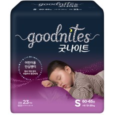 굿나이트 팬티형 기저귀 유아용, 소형(S), 23매