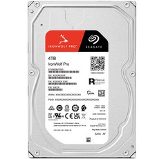 씨게이트 IronWolf Pro HDD, ST4000NT001, 4096GB