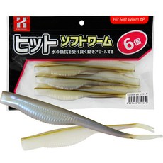 카즈미 힛토 루어 소프트 웜 WF 10 x 125 x 15 mm 6p, 45g, 1개