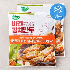 한만두 플랜트립 비건 김치만두 (냉동), 330g, 2개