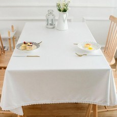 제이에스맘 무지 단색 레이스 방수 식탁보