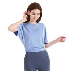 Nok 女式瑜伽普拉提 Alice 罩衫短袖 T 卹