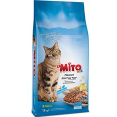 미토 고양이 9가지 성능 어덜트 건식사료, 15kg, 1개, 닭 + 생선