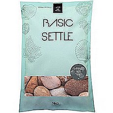 HTNATURAL 베이직 세틀 페블 자갈 4kg, 마블레드, 1개