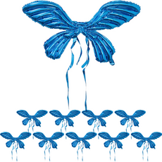 MEO 홈 생일파티 나비 날개풍선 스타팅 샤이닝, 블루윙, 10개