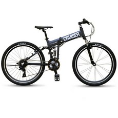 씨티크루저 여성용 스마트 CMF24 풀샥 24단 자출 산악 접이식 MTB 자전거, 메탈그레이, 170cm