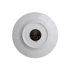 베르사체 아이러브바로크 BIANCO 플레이트 18cm, 블랙 + 화이트 + 골드, 1개