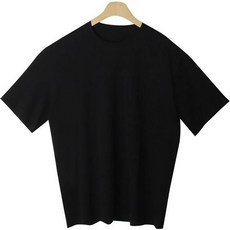 여성용 로다유 라운드넥 루즈핏 무지 반팔 티셔츠 cpt12833k35