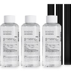 디노보 디퓨저 리필액 150ml x 3p + 블랙 리드스틱 15p 세트, 레몬허브, 1세트
