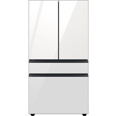 삼성전자 비스포크 4도어 정수기 냉장고 방문설치, 클린 화이트,