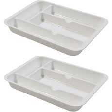 inomata 簡約餐具收納盒, 2個, 單色