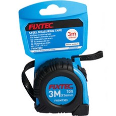 FIXTEC 防撞工業用捲尺 3m FHSMT303, 混色, 1個