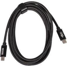 인트존 C타입-C타입 New Nylon PD3.1 240W 고속 충전 케이블, 2m, 블랙, 1개