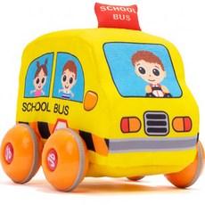 jollybaby 全後車汽車玩具布娃娃愛撫玩偶, 校車