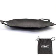 지피니 초경량 팔각 그리들 인덕션겸용 33.5cm, 블랙, 1개