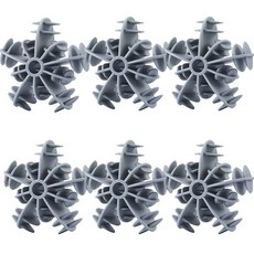 Hyper衣物防皺防纏結雪花洗衣球 2種*3入組, 6個, 灰色