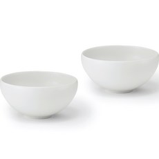 광주요 월백 흰빛 면그릇, 화이트, 2개