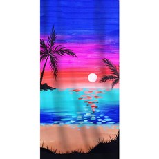소니오 해변 조이 싱글 비치타월 75 x 150 cm, TYPE07, 1개