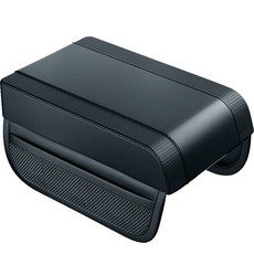 365Car Car07 프리미엄 수납포켓 콘솔박스 팔걸이쿠션, 블랙, 1개