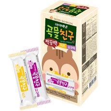 아이배냇 유아용 곡물친구 짝궁팩 치즈맛 5g x 25p + 고구마맛 5g x 25p 세트 치즈 + 고구마 × 250g × 1개 섬네일