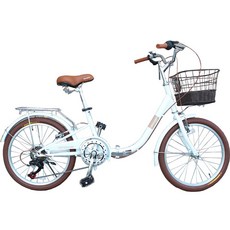 클릭 프라임20 미조립 접이식 미니벨로 자전거 50cm, 화이트, 150cm