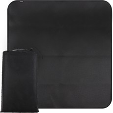 브리즈문 캠핑 화로대 매트 XL + 보관 파우치 세트, 블랙, 1세트