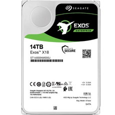 씨게이트 Exos X18 HDD, ST14000NM000J, 14TB - 14tb